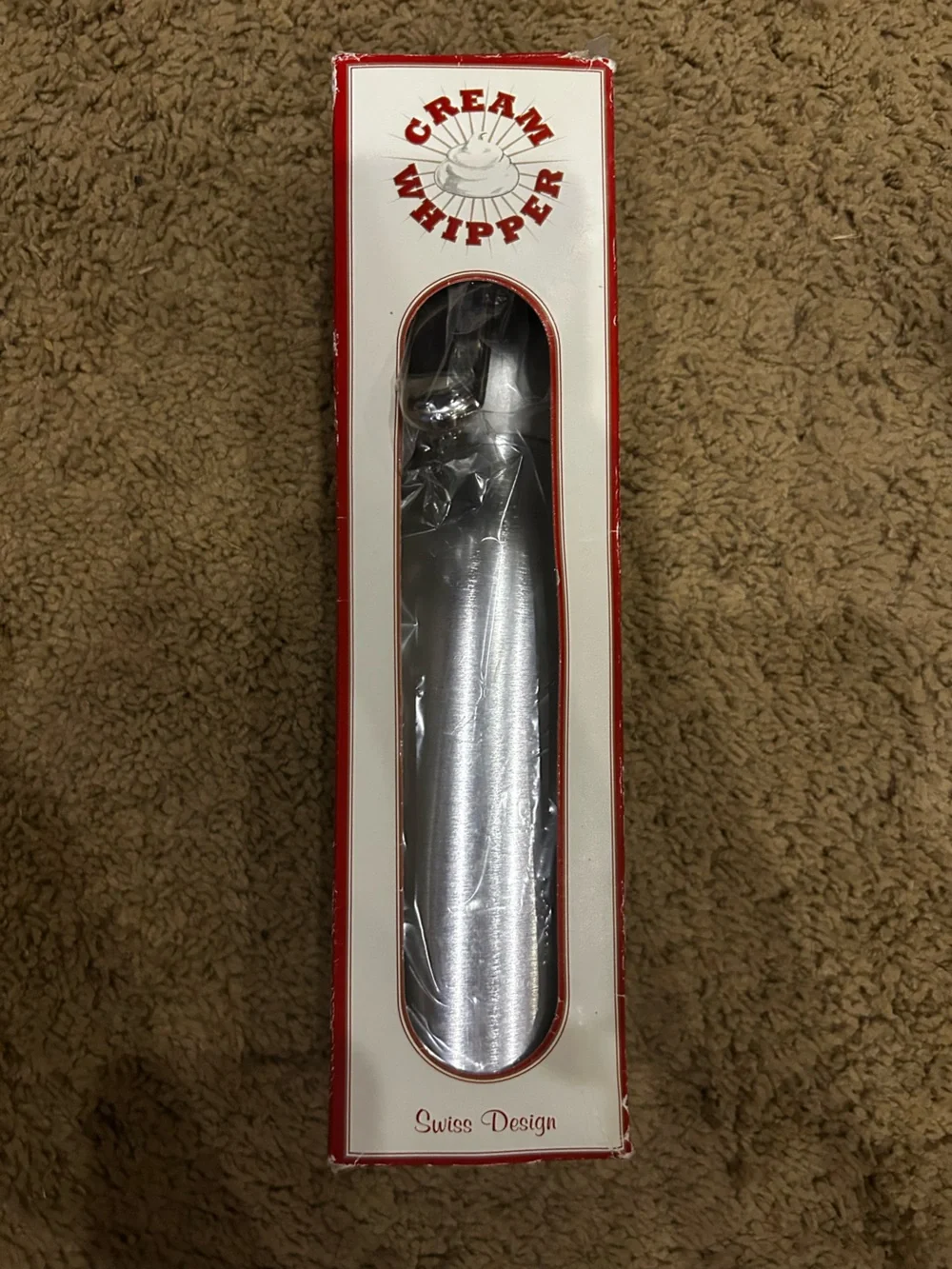 Williams Sonoma Cream Whipper Stainless Steel New in Box 2001